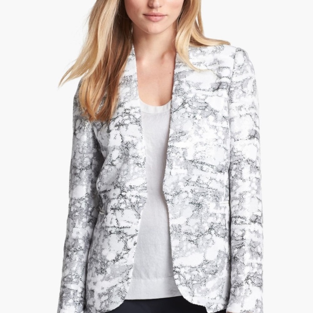 Diane Von Furstenberg DVF Sequin Blazer sz 10